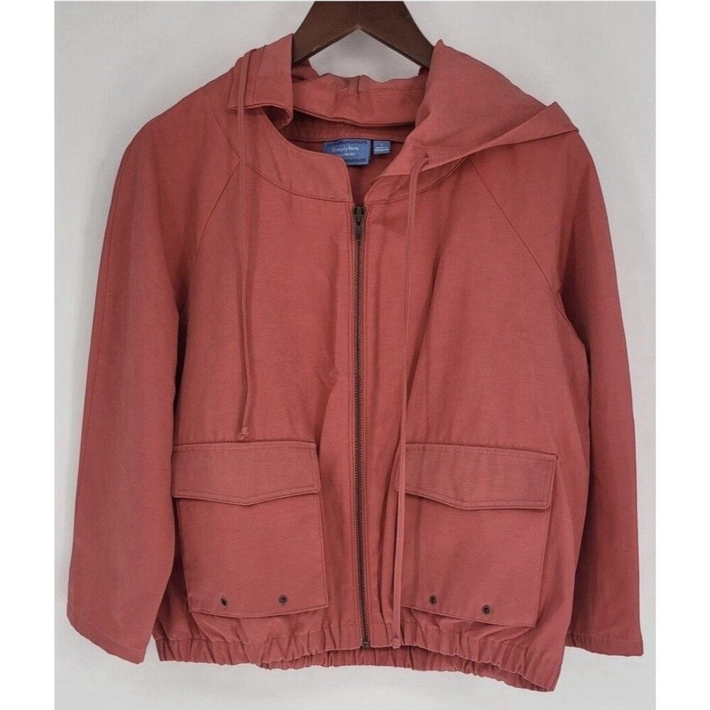 Vera Wang Coral Zipper Jacket
